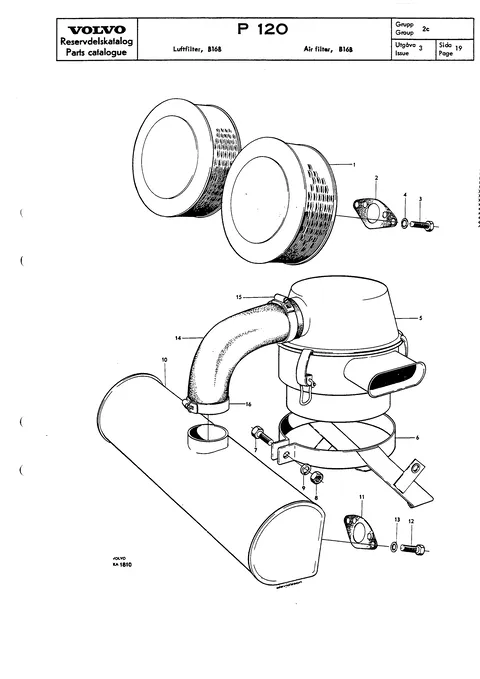 Air filter, B16B