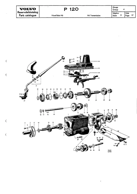 H6 Transmission (gearbox), Mountings