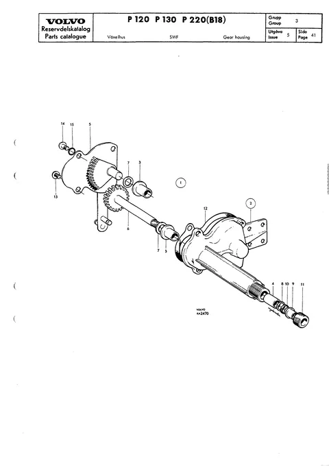 Gear housing