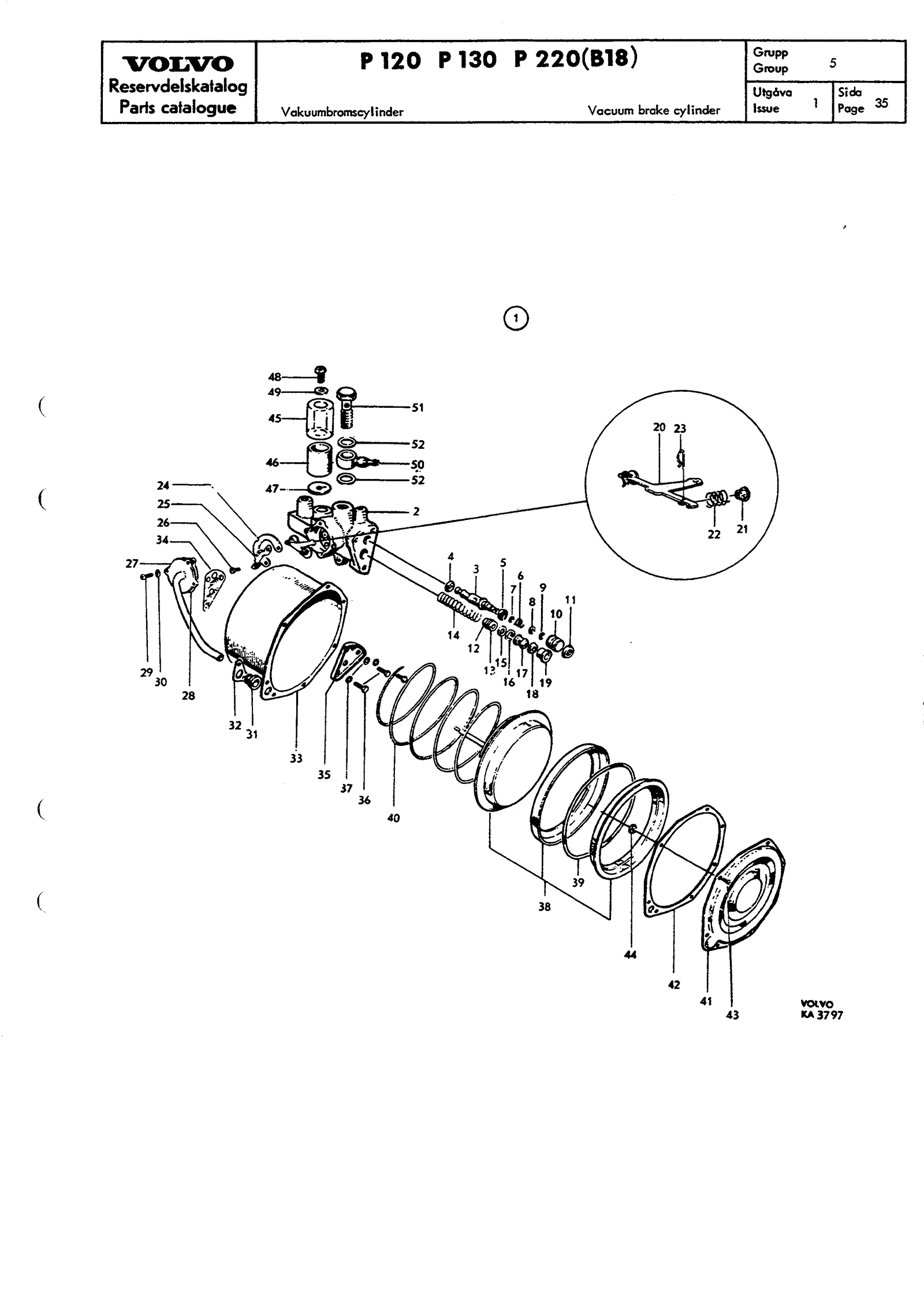Vakuumbromscylinder