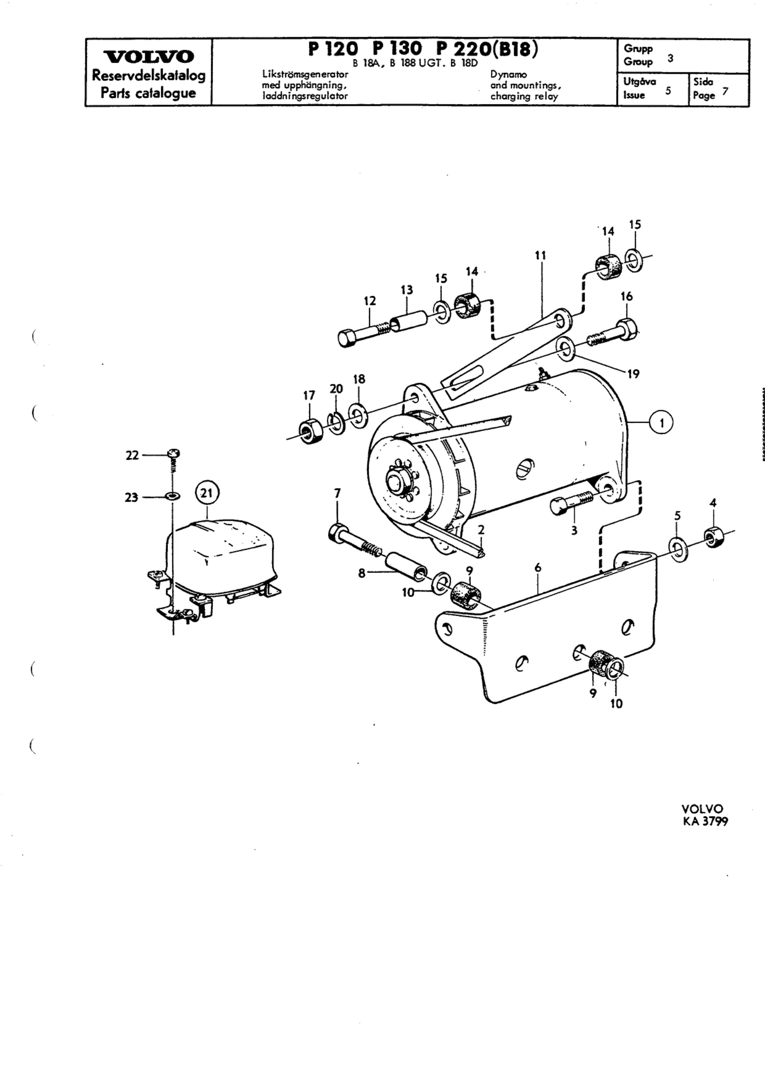 Likströmsgenerator med upphängning, laddningsregulator