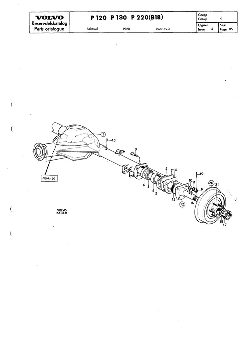 Rear axle