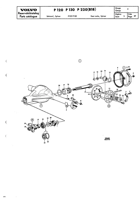 Rear axle, Spicer