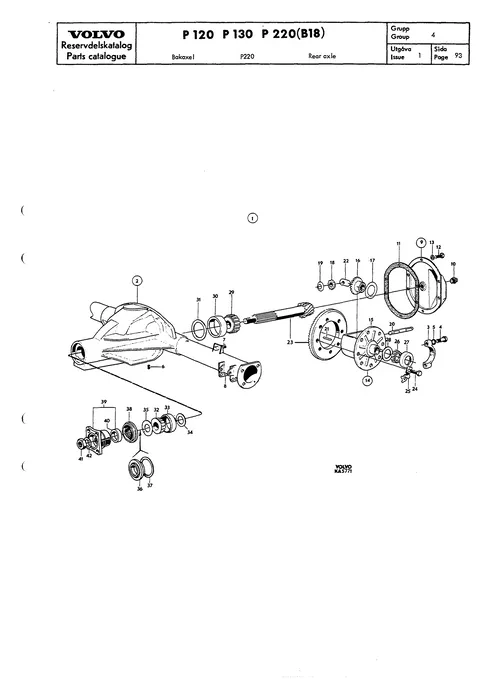 Rear axle