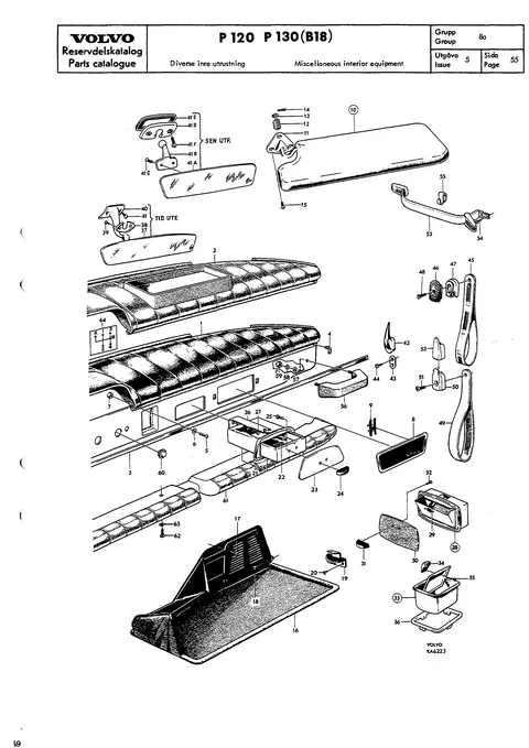 Miscellaneous interior equipment