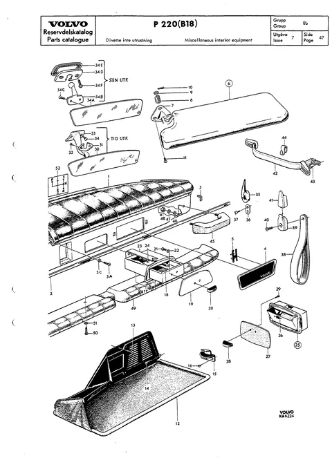 Miscellaneous interior equipment
