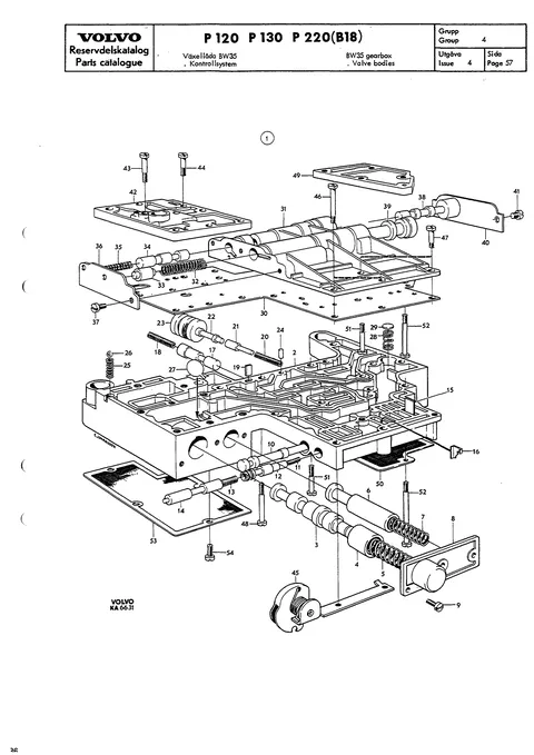 BW35 gearbox Valve bodies