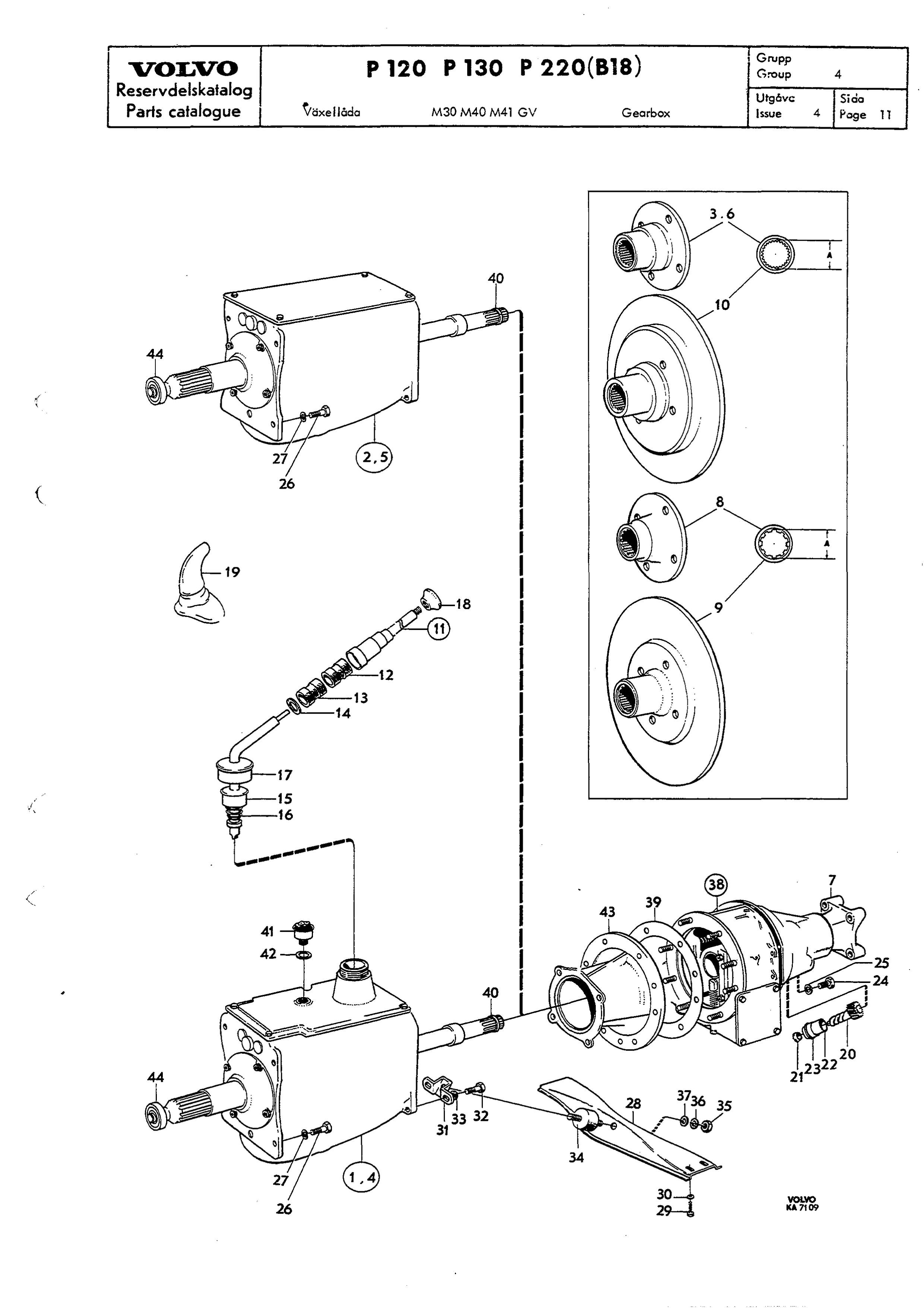 Växellåda M30 M40 M41 GV