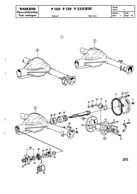 Rear axle