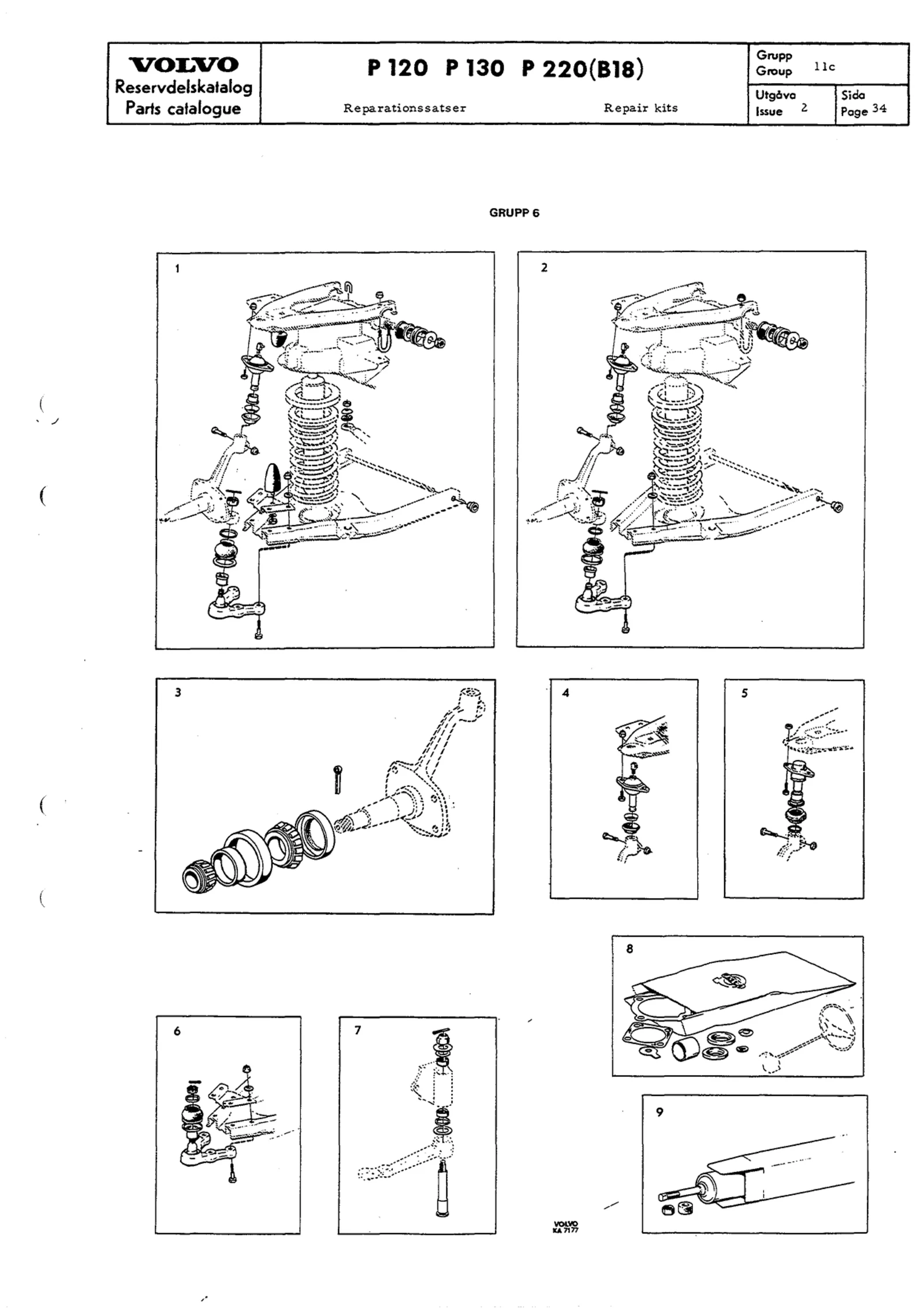 Reparationssatser "Specifikation" se specialkatalog