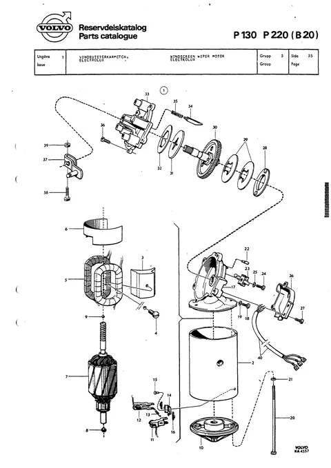 Vindusviskermotor electrolux