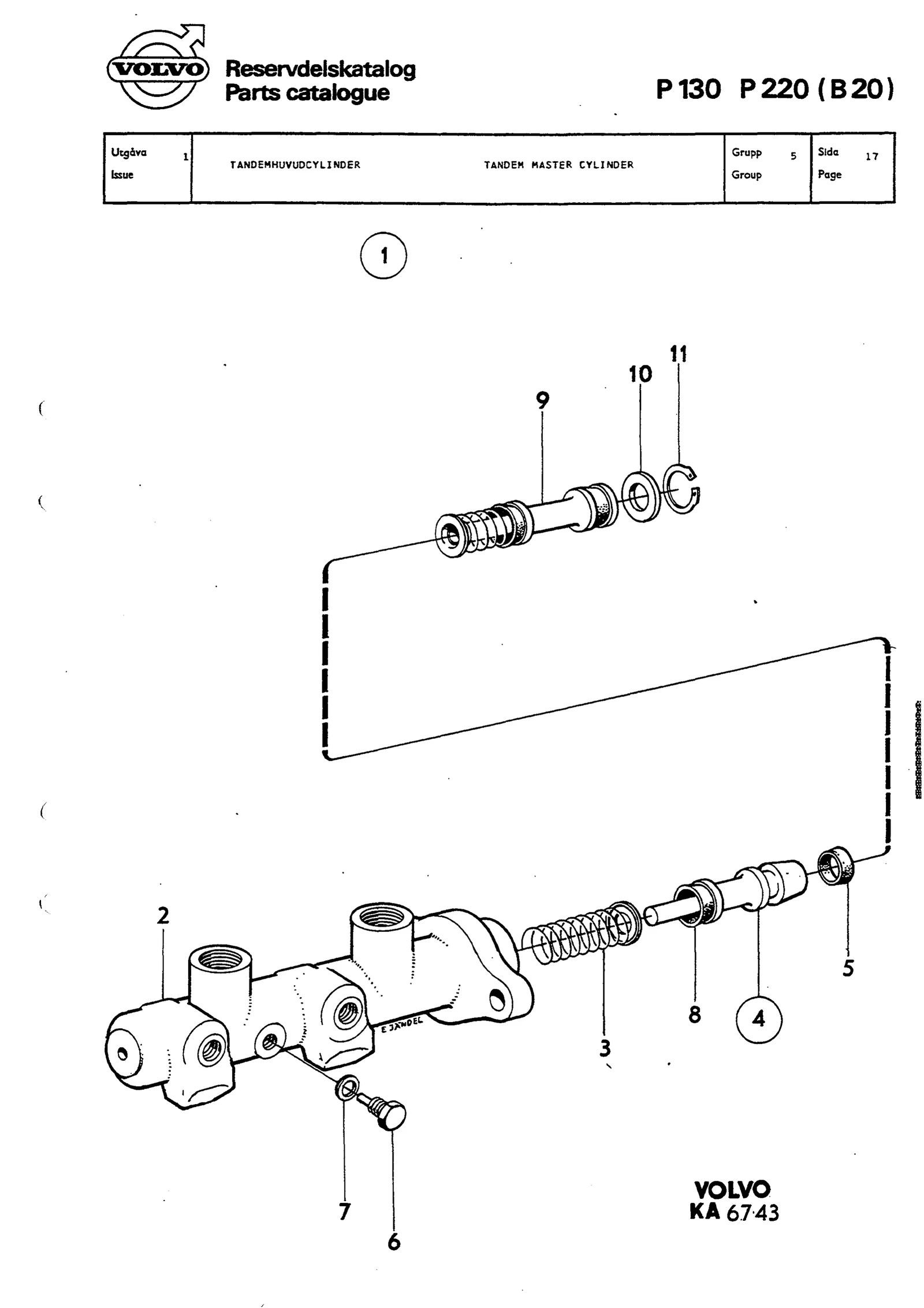 TANDEMHUVUDCYLINDER