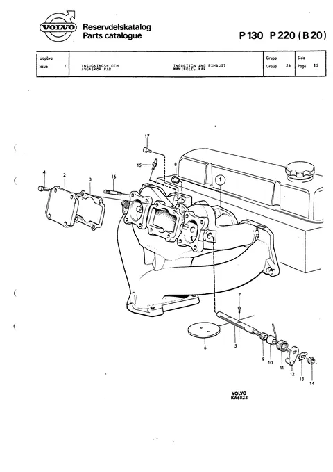 Induction and exhaust manifold, mar