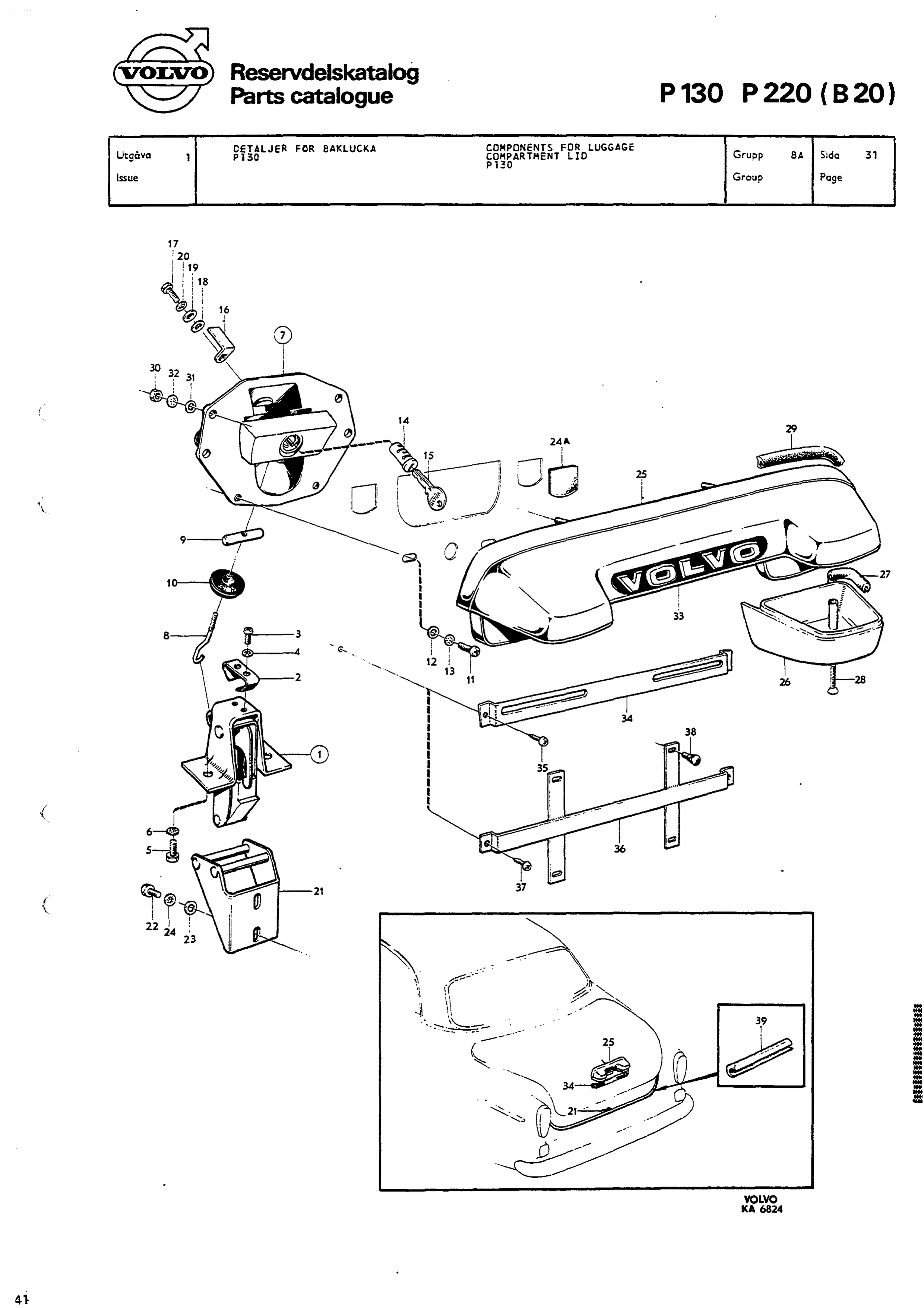 DETALJER FÖR BAKLUCKA P130
