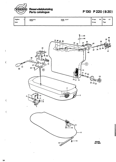 Rear seat P220
