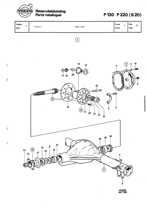 Rear axle