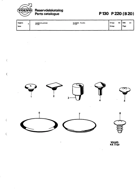 Rubber plugs P130