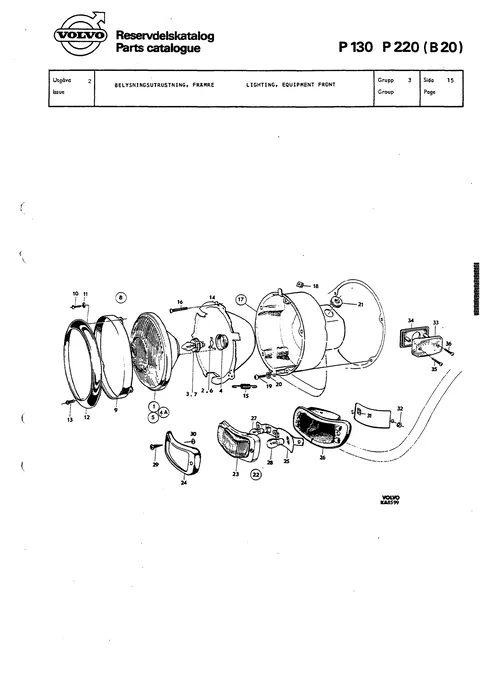 Lighting, equipment front
