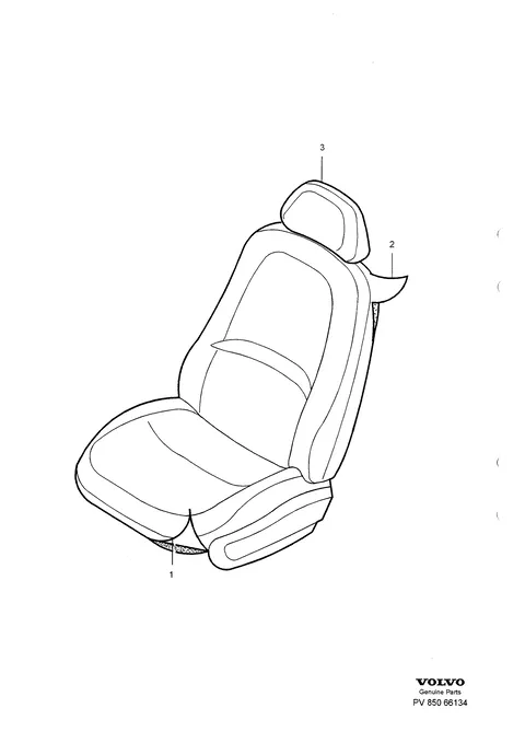 Klädsel framstol – S70, V70