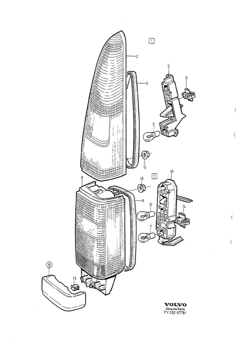 Rear lamps