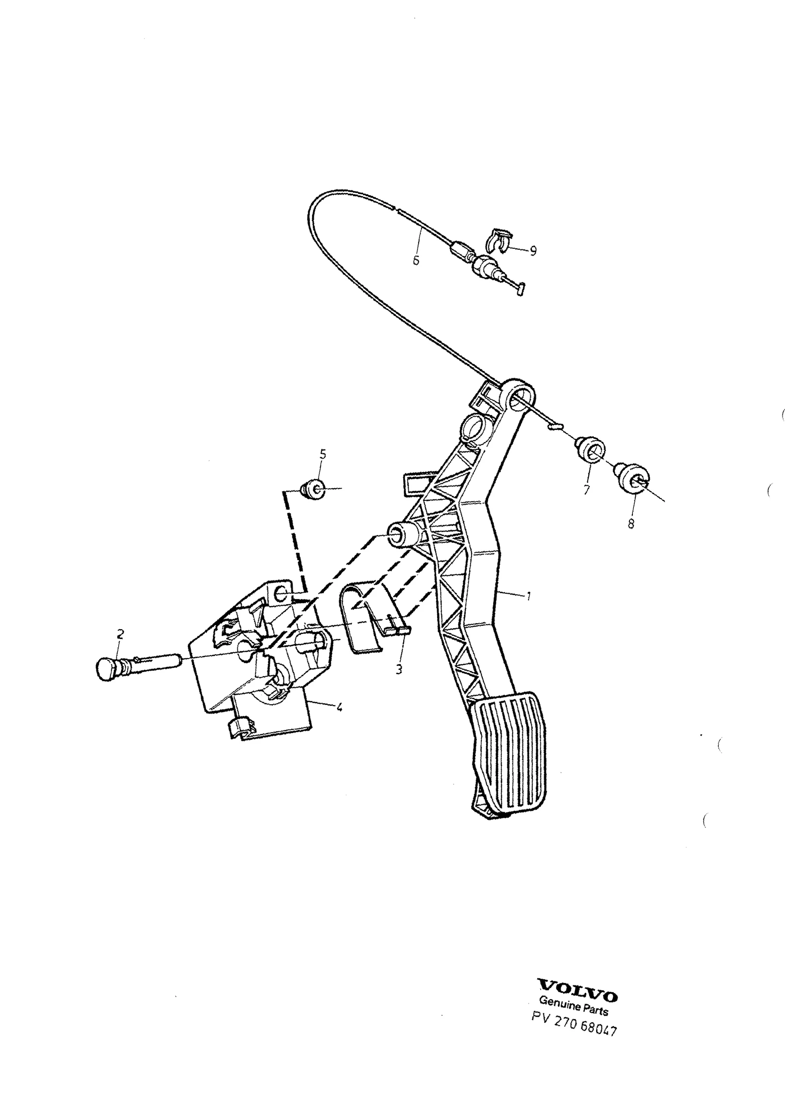 Gasbediening voor Volvo S70/V70/C70 · Volvo C70/V70/S70