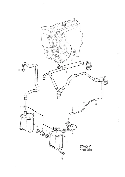 Crankcase ventilation w/o turbo