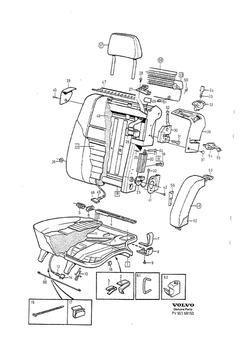 Rear seat left