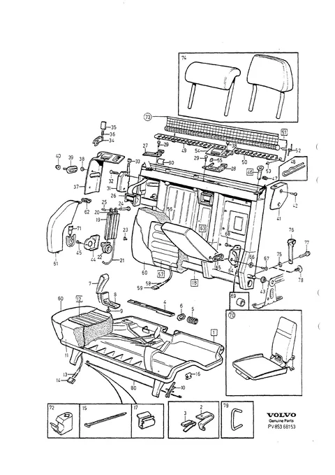 Rear seat right