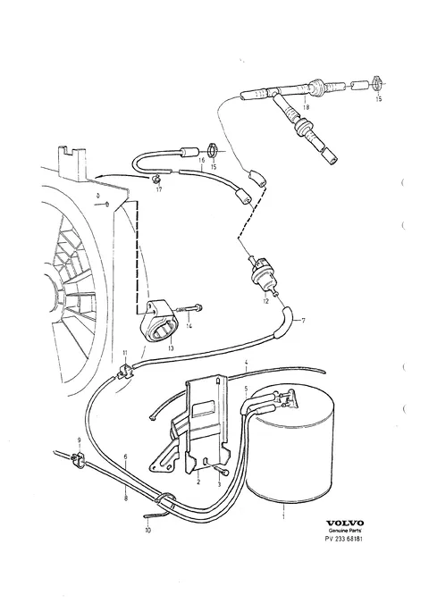 Carbon filter with fittings