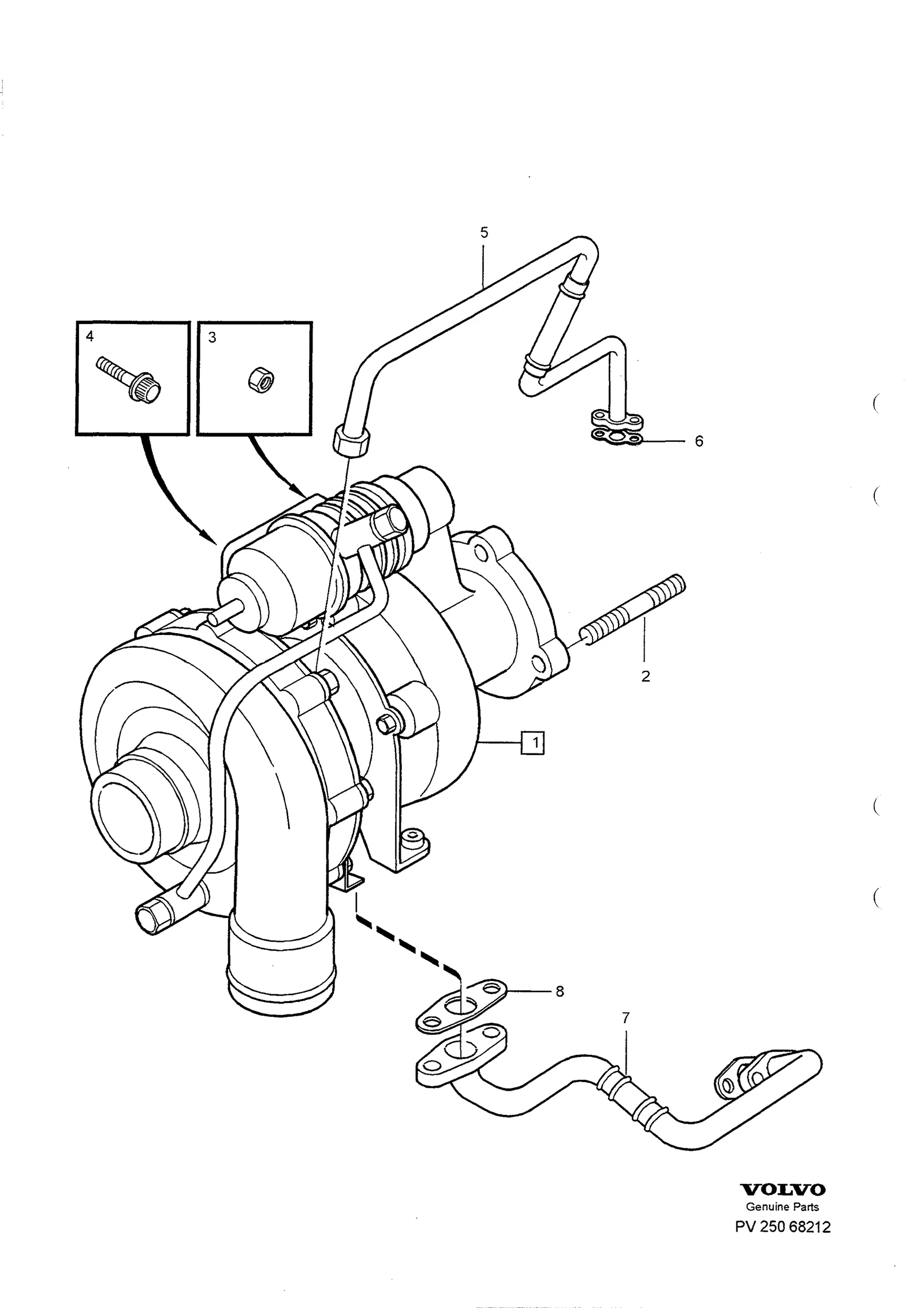 TURBOKOMPRESSOR MED ANSLUTNINGSDETALJER
