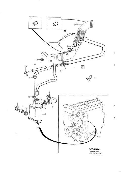Crankcase ventilation / turbo