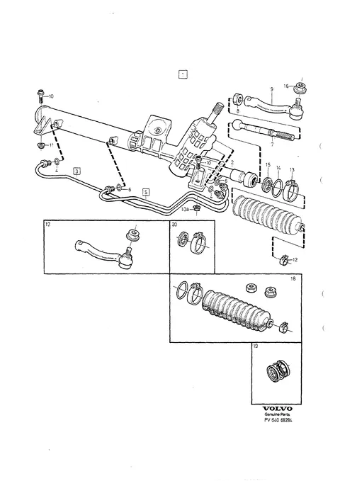 Steering gear awd