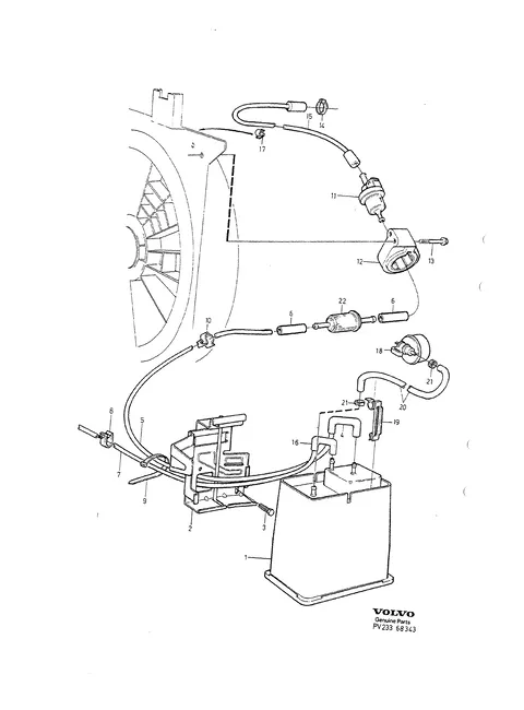 Carbon filter with fittings