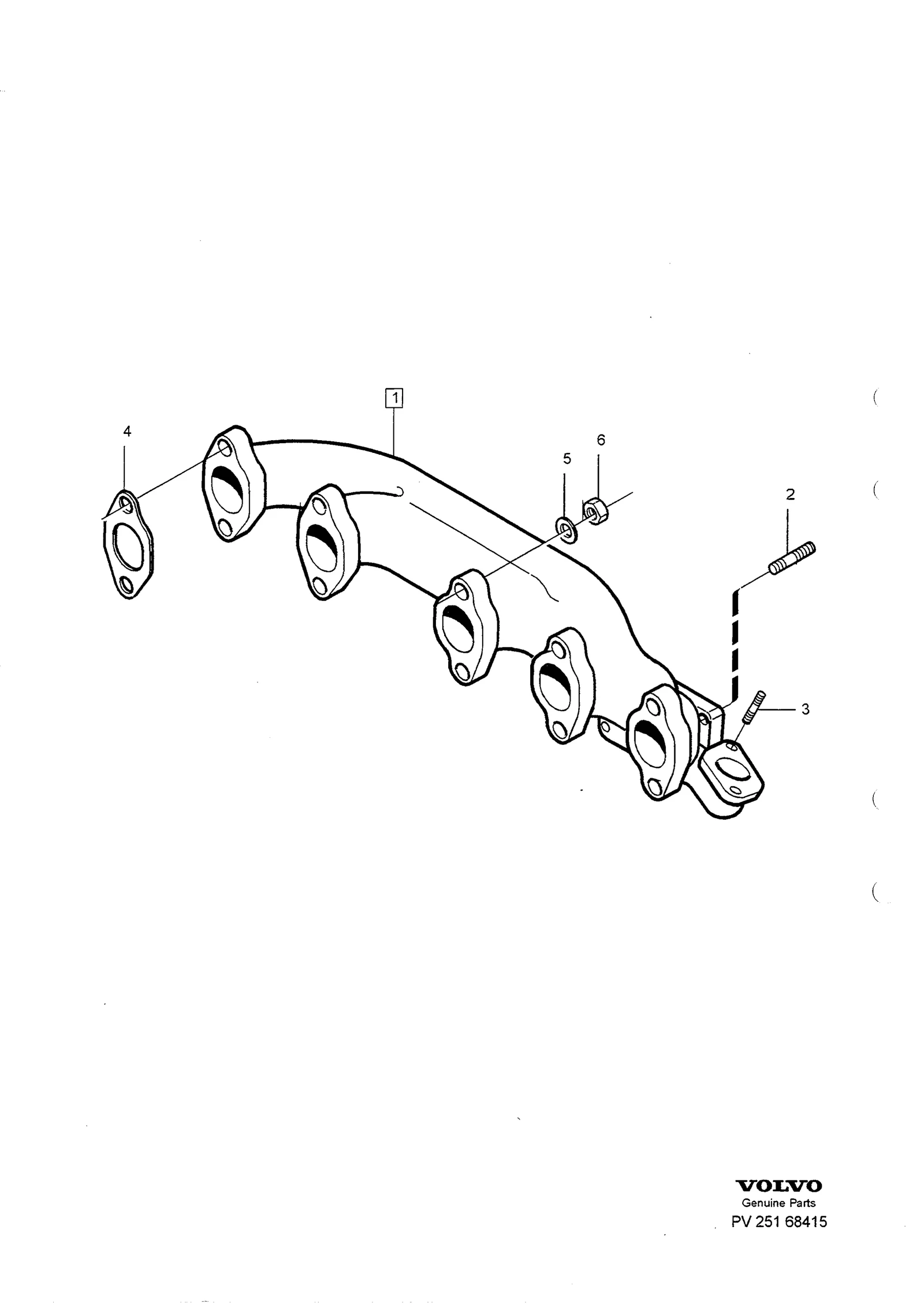 Uitlaatspruitstuk voor Volvo S70/V70/C70 · Volvo C70/V70/S70