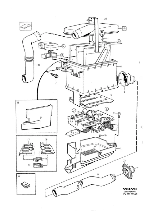 Electrical distribution centre engine gearbox