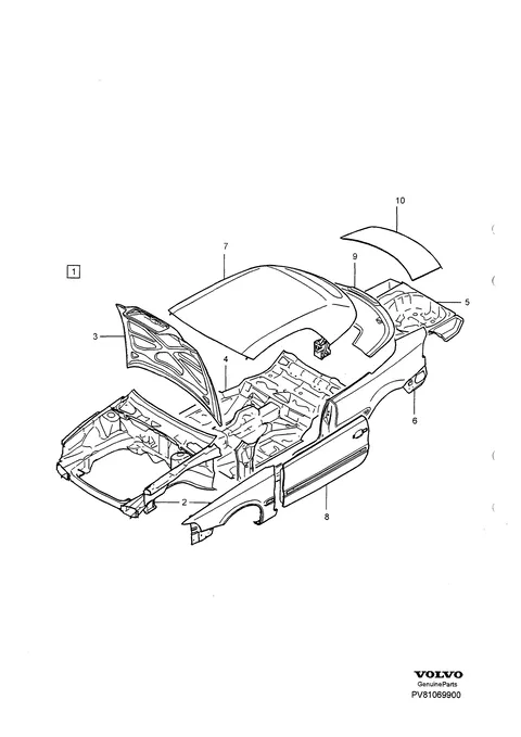 Carrosserie complète · 661 – C70 Conv