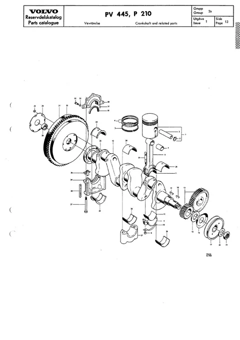 Crankshaft and related parts