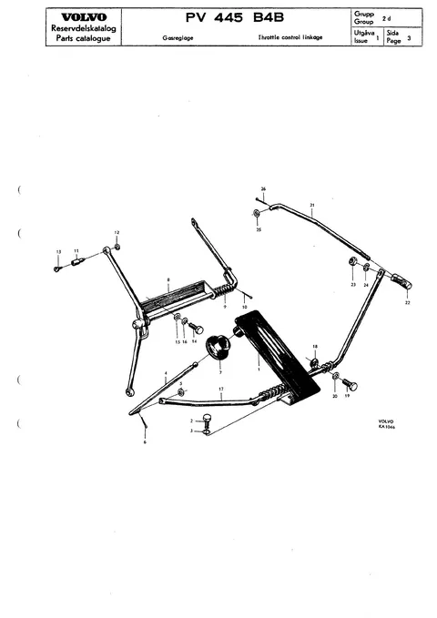 Throttle control linkage