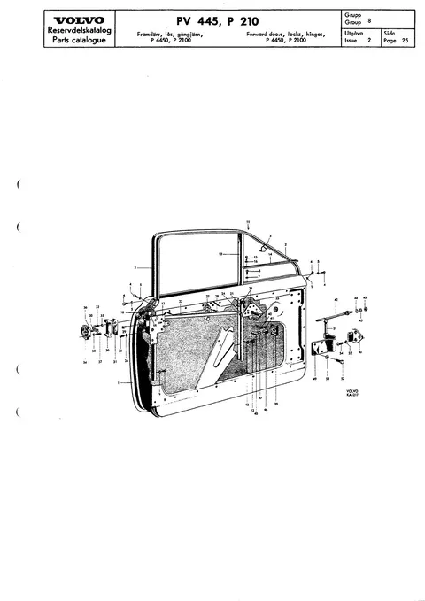 Forward doors, locks, hinges, P 4450, P 2100