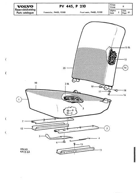 Framstolar, P 4450, P 2100