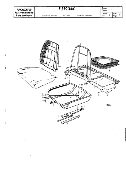Front and rear seats