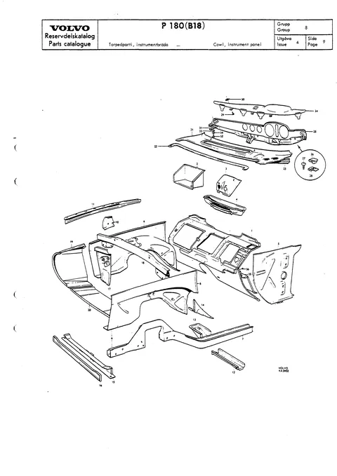 Cowl, instrument panel