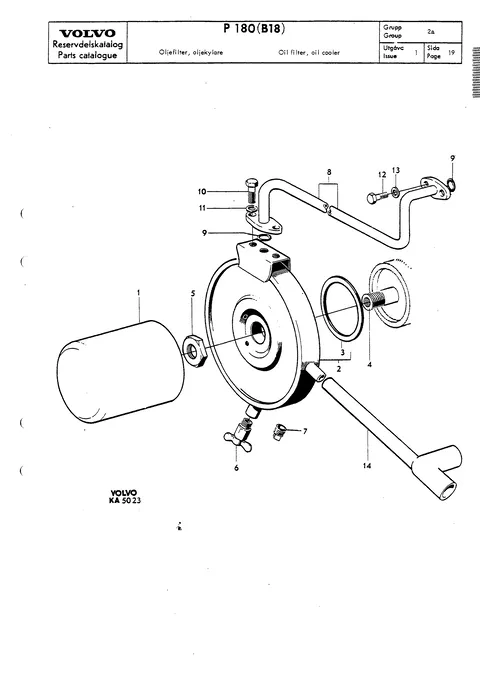 Oil filter, oil cooler