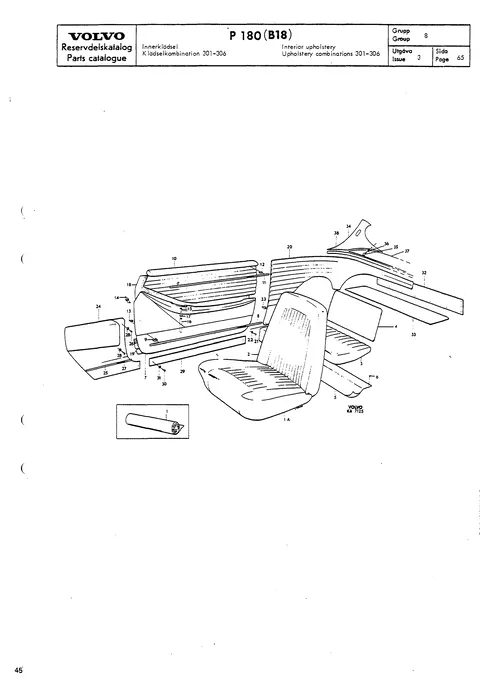 Interior upholstery