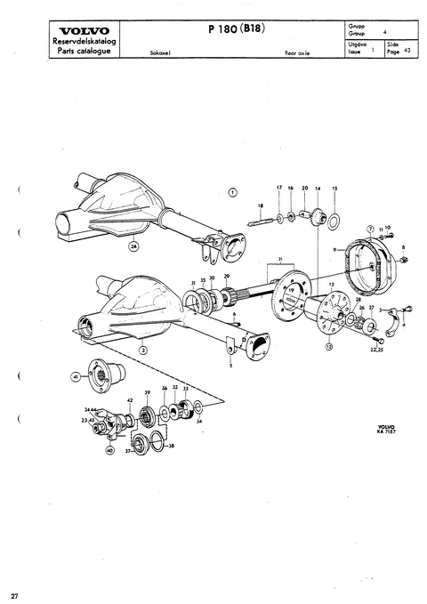 Rear axle