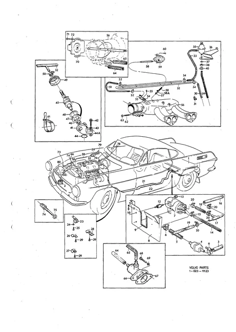 Fuel system fuel injection engine 182 CH-37549