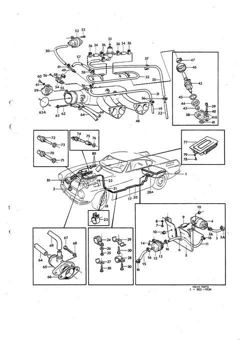 Fuel system fuel injection engine