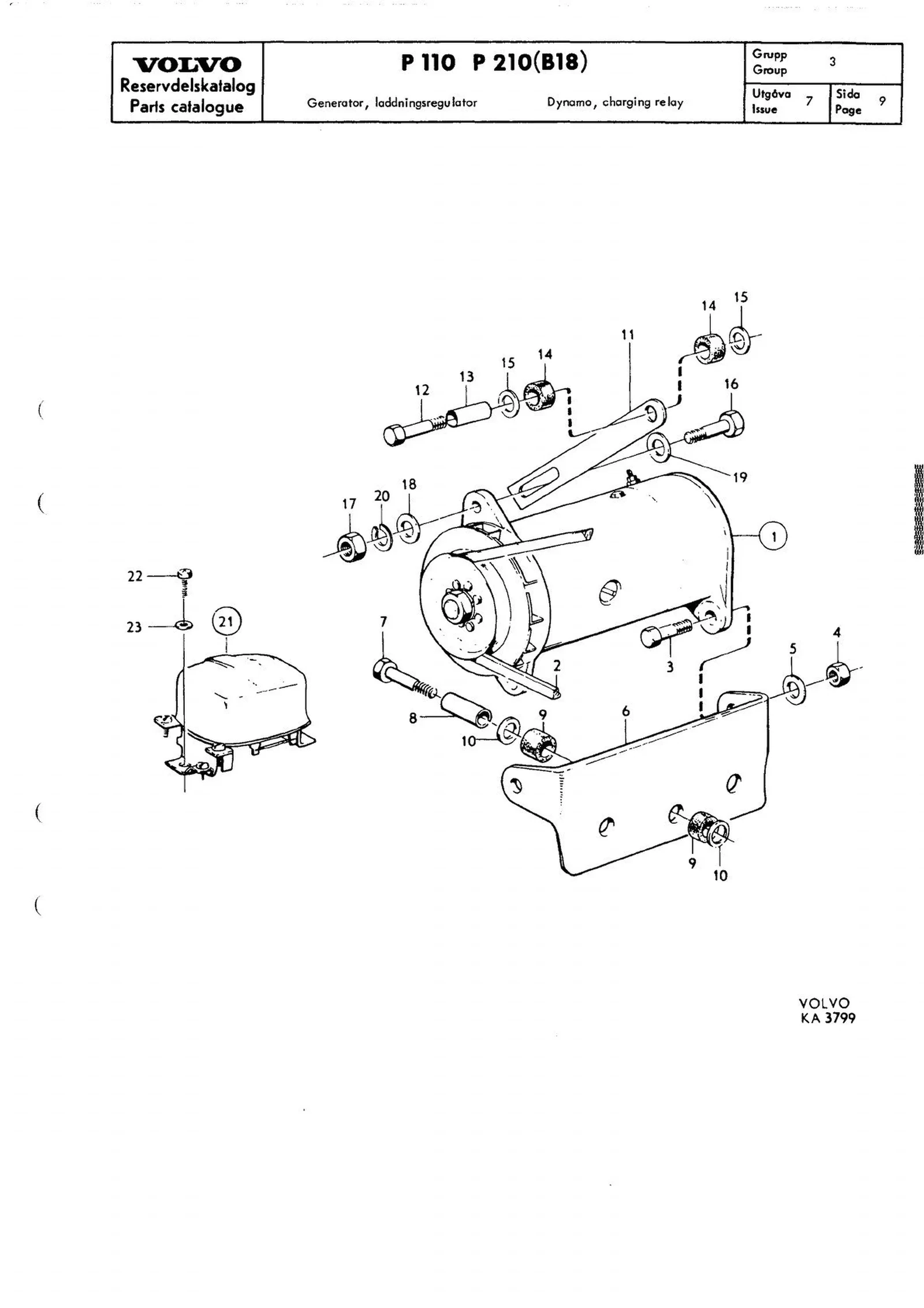 Generator, laddningsregulator