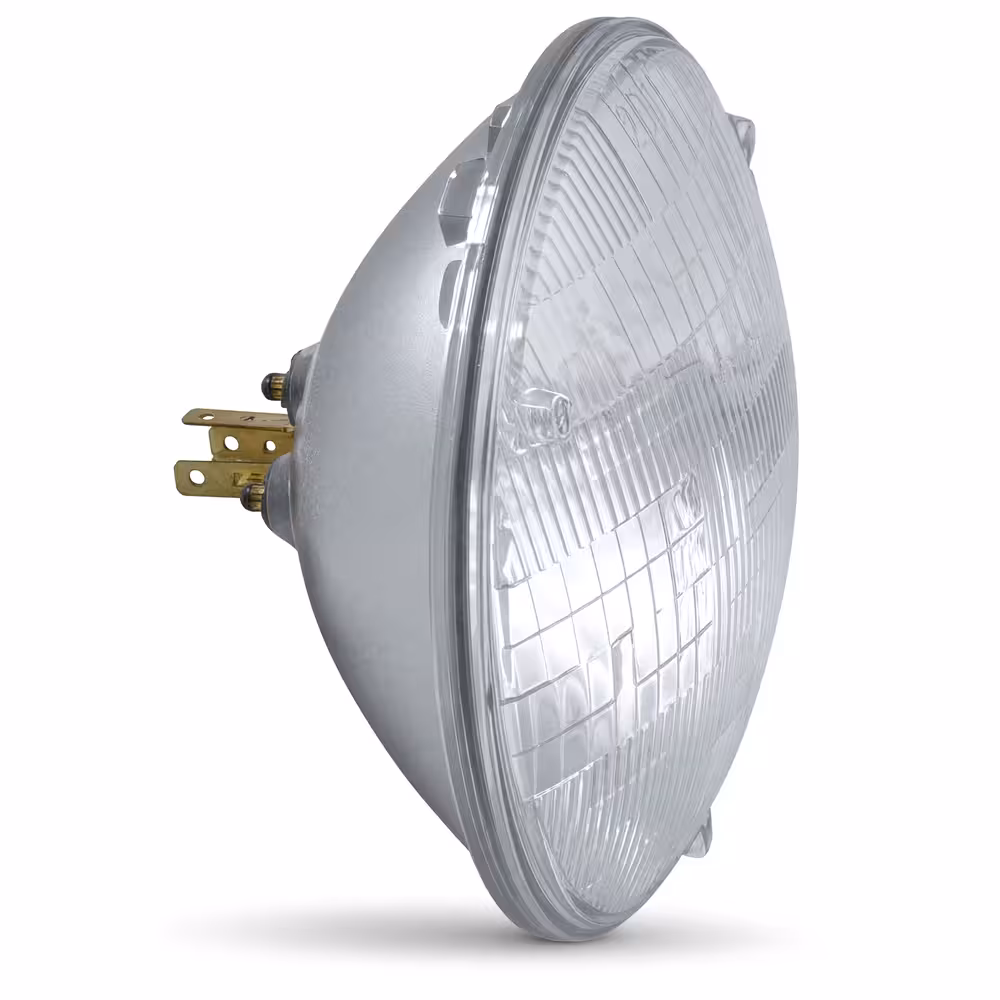 Frontlykter 12V halogen med lukket strålekrans