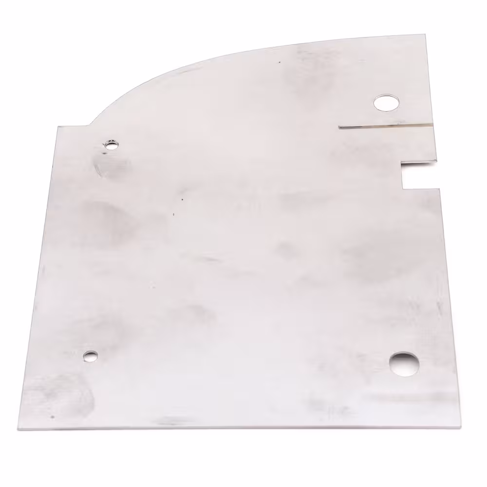 Rear protector plate for Volvo Amazon, stainless steel, left